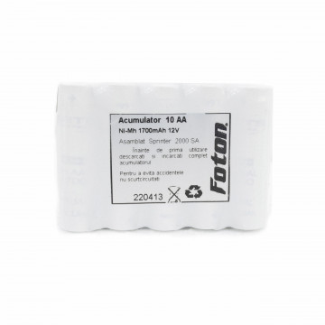 Acumulator Foton 10AA de 12V și 1700mAh pentru alcooltest