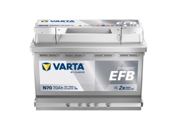 Varta Dynamic EFB 70Ah N70