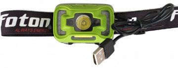 Lanternă frontală FOTON Sport HL5638 cu senzor de mișcare și cablu USB