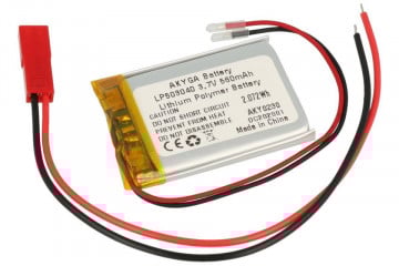 Li-polimer akkumulátor LP503040 3,7 V 550 mAh