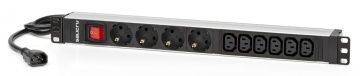 Multi Priza rackabila Salicru SPS 4F+6F PDU SCH+C13/C14 cu 4 prize Schuko si 6 prize C13