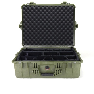 Geanta de protectie Peli Large Case 1600 Kaki cu divider și burete Pick N Pluck