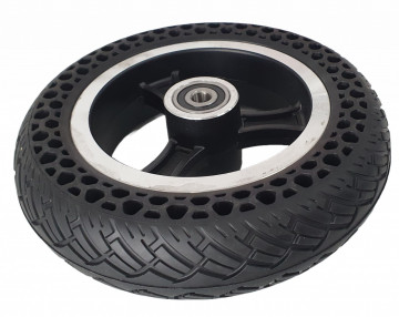 Set roată AA8.5X2.0F-046 cu cauciuc plin și rulmenți