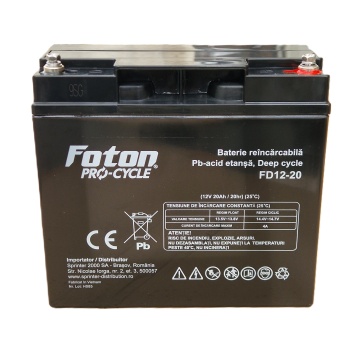 Acumulator VRLA cu Gel Foton FD12-20Ah Deep Cycle