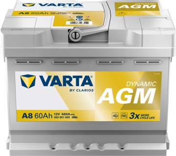 Varta Dynamic AGM 60Ah A8