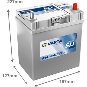 Autó akkumulátor Varta SLI 40Ah 330A A14 540126033