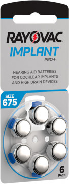 Baterii auditive 675CP Rayovac Implant Pro+