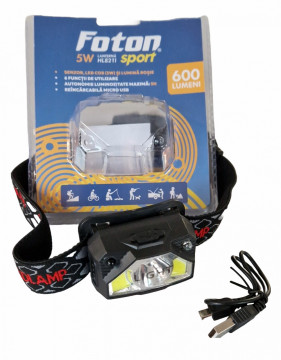 Lanternă frontală Foton Sport HL8211 cu senzor de mișcare în blister