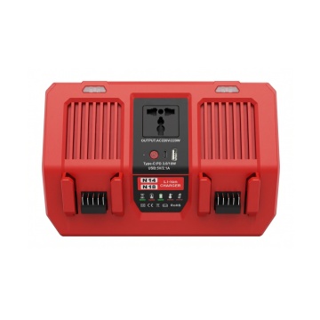 Incarcator și invertor portabil pentru acumulatori scule electrice Milwaukee N14-N18, 14.4V - 18V, Li-Ion 4A