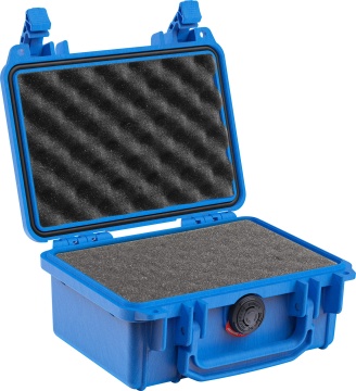 Peli SmallCase 1120 син твърд калъф с гъба
