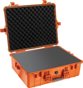 Geanta de protectie Peli Large Case 1600 Orange cu burete Pick N Pluck