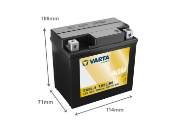 Мото Батерия AGM 12V 4Ah Varta Powersports TX5L-4 / 504012008
