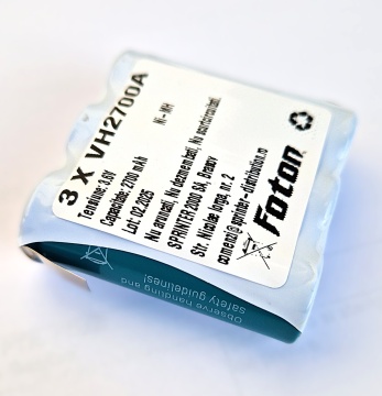 Acumulator 3VH2700A de 3.6V și 2700mAh pentru etilotest 