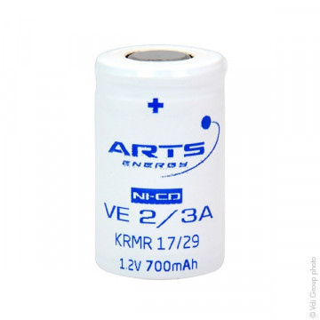 Arts VE 2/3A 1.2V 700mAh NiCd akkumulátor