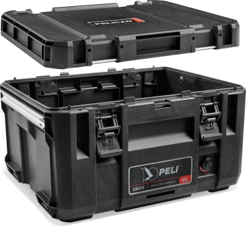 Cutie multifunctionala Peli™ Crate CR45, IP67, 45 litri, neagra