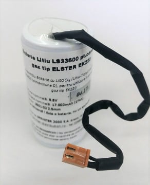 Lítium akkumulátor LS33600 EK220 gázkorrektorhoz