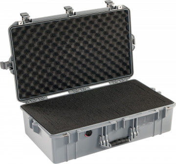 Geantă de protecție Peli Air Case 1605 silver cu burete Pick N Pluck