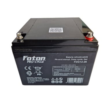 Acumulator VRLA cu Gel Foton FDG12-26Ah Deep Cycle