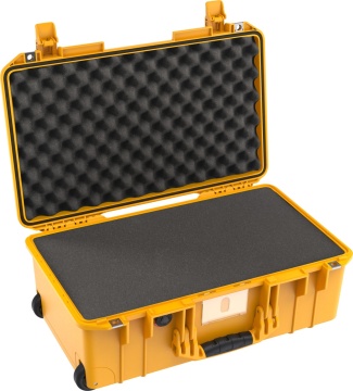 Geanta/Troler de protectie Peli 1535 Air Case galben cu burete Pick N Pluck