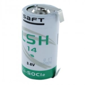 SAFT LSH14 3.6V 5200mAh литиева батерия с лопатки
