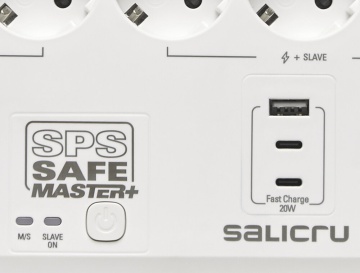Multipriza rotativa cu protectie Salicru SPS SAFE Master+ (cu USB)