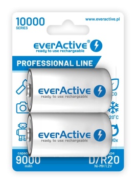 Set 2 Acumulatori everActive D 1.2V 10000mAh NiMH RTU