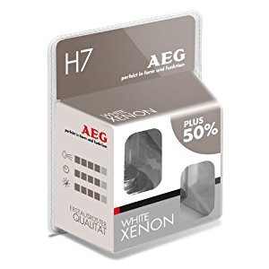 Set 2 becuri auto AEG H7 White Xenon Plus 50%