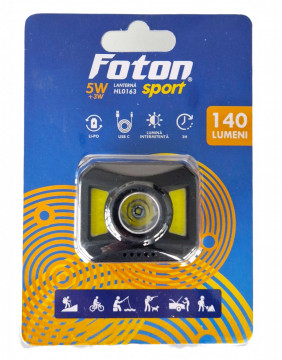 Lanternă frontală Foton Sport HL0163 USB-C în blister