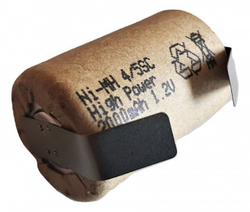 Acumulator 4/5CS High Power 1.2V 2000mAh cu lamele