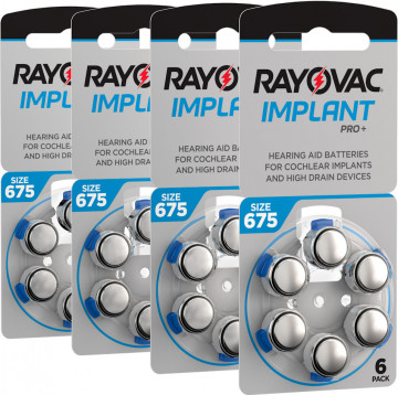 Baterii auditive 675CP Rayovac Implant Pro+