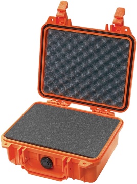 Geanta rigida submersibila Peli SmallCase 1200 Orange cu burete Pick N Pluck