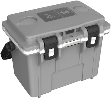 Peli 14QT Personal Cooler - geanta 14 litri, gri/alb