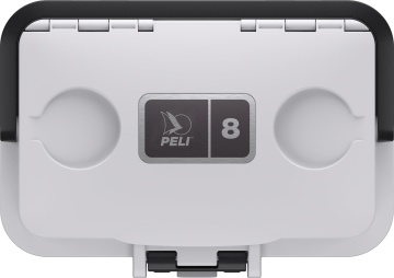Peli 8QT Personal Cooler - geanta 8 litri, alb/gri