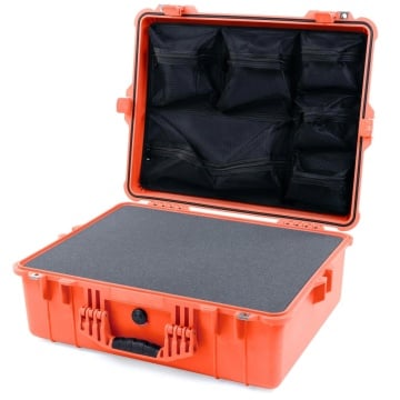 Geanta de protectie Peli Large Case 1600 Orange cu burete Pick N Pluck