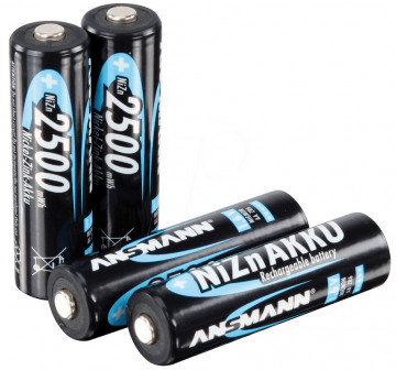 Set 4 acumulatori NiZn AA Ansmann 1.65V 2500mWh