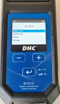 Tester digital acumulatori auto DHC BT910 cu printer (RO)