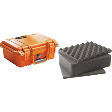 Geanta etansa Peli SmallCase 1400 Orange set burete Pick N Pluck