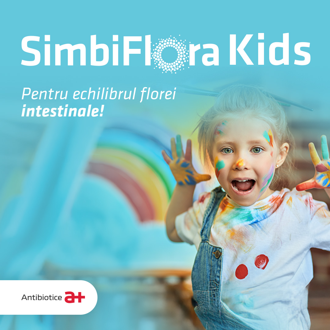 SimbiFlora® Kids - Susține echilibrul florei intestinale și sistemul imunitar