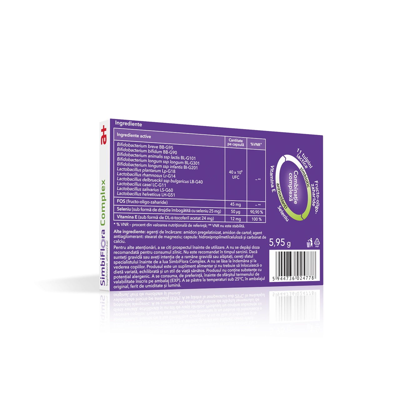 SimbiFlora Complex - supliment alimentar cu simbiotice, 10 capsule ...