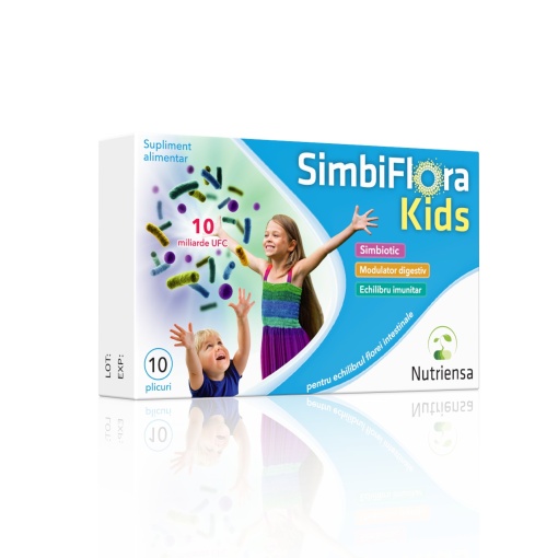 SimbiFlora Kids, 10 plicuri – simbiotic pentru copii, Antibiotice SA