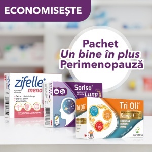 PACHET Un bine în plus - Perimenopauză:Zifelle meno, Soriso Luna, Tri Oli