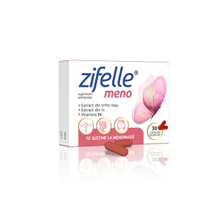 Zifelle meno - supliment alimentar pentru susținerea femeilor în perimenopauză și menopauză, 30 capsule vegetale - Img 2