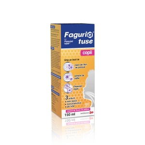 Faguria tuse copii, sirop pentru calmarea tusei seci și productive, 150 ml