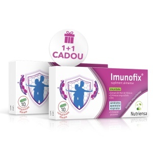 Imunofix - supliment alimentar pentru susținerea imunității, 10 comprimate filmate - Img 1