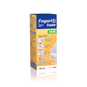 Faguria tuse adulți, sirop pentru calmarea tusei seci și productive, 150 ml - Img 2