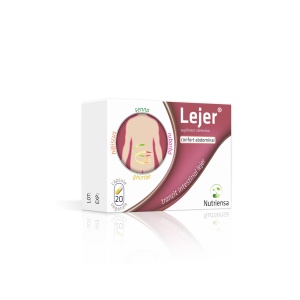 Lejer - supliment alimentar pentru susținerea tranzitul intestinal, 20 capsule vegetale