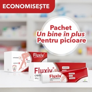 PACHET Un bine în plus - Pentru picioare: Fluxiv cpr, Fluxiv crema