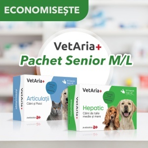 Pachet VetAria+ Senior M/L (câini de talie medie și mare)