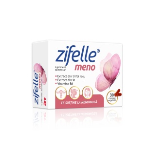 Zifelle meno - supliment alimentar pentru susținerea femeilor în perimenopauză și menopauză, 30 capsule vegetale