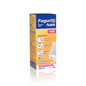 Faguria tuse copii, sirop pentru calmarea tusei seci și productive, 150 ml - Img 3